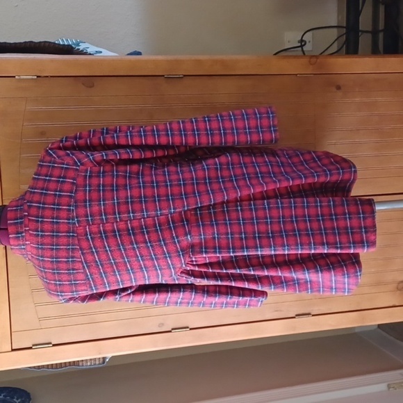 TULIP Plaid Flannel Button Down Shirt Or Shacket - Picture 5 of 11